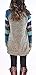 PinupArt Women's Color Block Long Sleeve Sweatshirt Cotton Jersey Tunic Tops Blue L US8-10