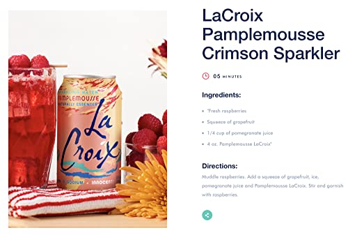 La Croix Sparkling Water, 15 Flavors Variety Pack, NEW Flavors Included, Naturally Essenced