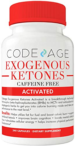 Codeage BHB Exogenous Ketones Supplement Pills with BHB Salts as Exogenous Ketones, Electrolytes, 240 Capsules Codeage BHB Exogenous Ketones Supplement Pills with BHB Salts as Exogenous Ketones, Electrolytes, 240 Capsules