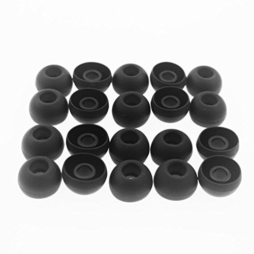 Vikenner 100 Pcs Replacement Ear Tips InEar Earphones Earbuds Rubber Silicone Earplugs For Most