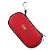 FOXVAPE Protective Carry Travel Storage Case Bag fit Ego Case, Flavors, Batteries, Chargers, Headphones, Cables, Phones, Keys, Jewelry, Watches (Red)