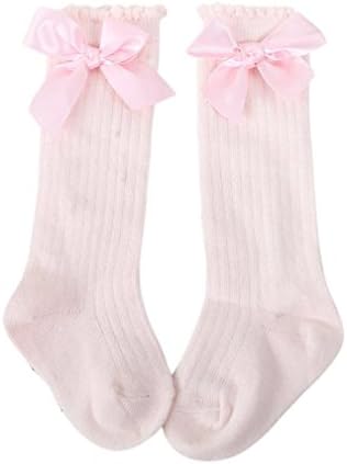 Cotton Socks Boys Girl Meias Para Bebe Newborn Calcetines Mujer Knee High Socks Pink M