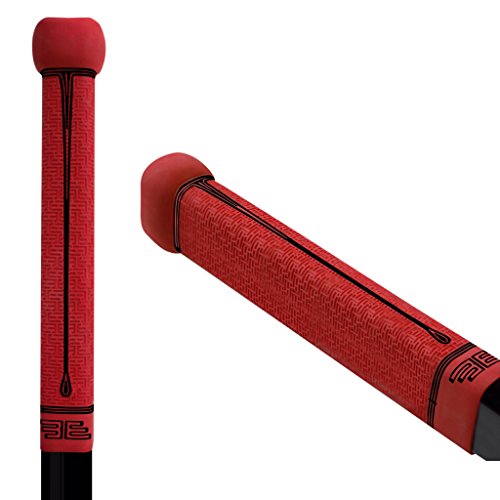 Buttendz Flux Z Hockey Stick Replacement Grip (Red/Black Drip)