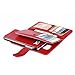 S6 Case, Galaxy S6 Case, Joopapa Samsung Galaxy S6 Wallet Case,Pu Leather Case Magnet Wallet Credit Card Holder Flip Cover Case Built-in 9 Card Slots & Stand Case for Samsung Galaxy S6 (Red)
