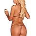 Lovexotic Women's Sexy Lingerie Strech Lace Bra Top with Matching Panties Set, Fishnet, Medium