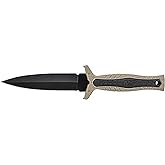 Smith & Wesson SWMPF3BR 9in High Carbon S.S. Full Tang Fixed Blade Knife with 4.6in Duel Edge Blade and Rubberized Handle for
