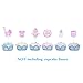 Quotidian Pink Festive Decorative Paper Cupcake Toppers 4