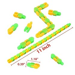 Vanblue 12Pcs Wacky Tracks Snap Click Fidget Toys