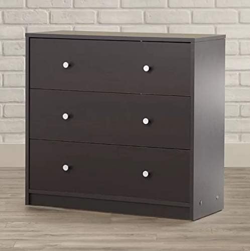 Amazon Com 3 Deep Drawer Chest For Bedroom Wood Organizer