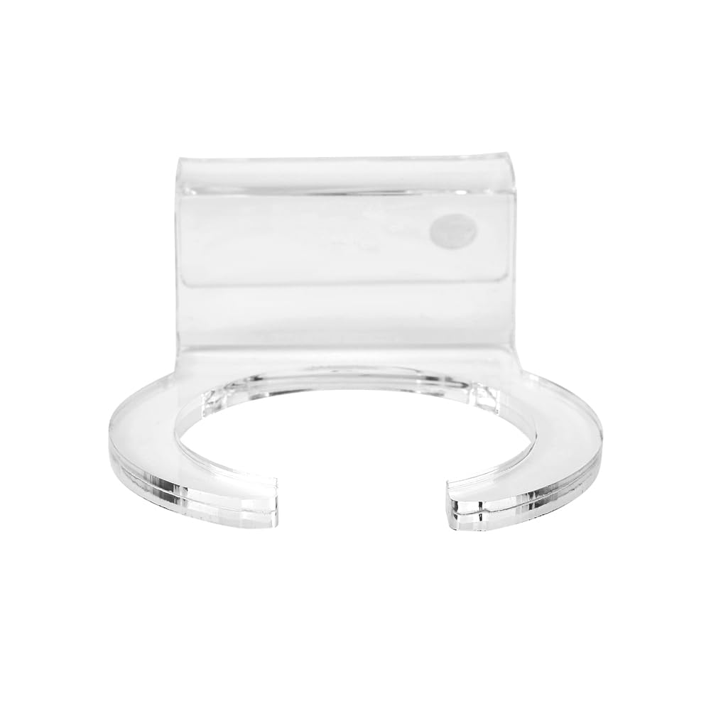 Joyzan Filter Sock Holder, 4inch Filter Sock Bag Support Acrylic Mount Bracket for Aquarium Fish Tank Reef Marine Transparent Plastic Zipper Balls Filters Supplies Mounting Felt Bags Double Hole Socks