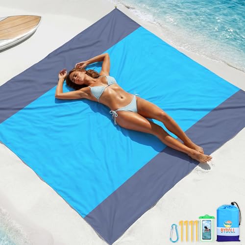 BYDOLL Beach Blanket Waterproof Sandproof Large