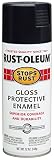 Rust-Oleum 7779830-6PK Stops Rust Spray Paint, 12-Ounce, Gloss Black, 6-Pack