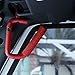 Hooke Road Solid Steel Red Front Grab Handles for 2007-2018 Jeep Wrangler JK & Unlimited - Pair