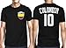 Mens Colombia Colombian - Soccer, Football T-shirt
