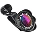 Amurgo Phone Camera Lens for iPhone, 4K HD Super Wide Angle Lens, 15x Macro Lens, 20 Million Pixels Phone Camera Lens, Clip-On Cellphone Lens for iPhone iPad, Most Phones and Tablet PC Laptops(Black)