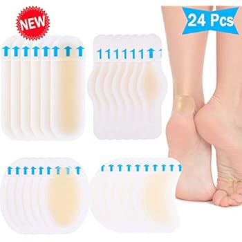Bohoray 24 Pieces Blister Plasters For Feet, Bandages Invisible Hydrocolloid, Blister Plasters For Toes, Invisible Hydrocolloid Gel For Hand Fingers Forefoot Sole Protector And Guard Skin - View #10