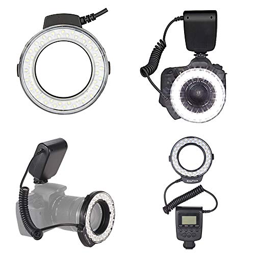 HAOXUAN Geeignet Für Canon/Nikon/Pentax/Olympus, Kamera-Ringlicht HD-130 LED-Ringblitz, LCD-Display 3000-15000K GN46… – Bild 8