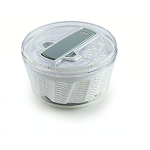 Zyliss E940014 Swift Dry Slacentrifuge, Groot, Kunststof, Wit, Spinner Afdruiprek Voor Sla, Salades En Groenten…