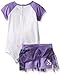 Adidas Baby Girls' Bodysuit and Short Set, White, 18 Months