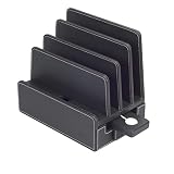 MobileVision Slim Black Faux Leather Executive Stand with Adapter for Compatible Apple Watch Combo for Docking Watch, Smartphones, Tablets, Laptops