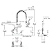 Commercial Sink Faucet with Sprayer for Kitchen : MSTJRY 25'' Height 8'' Center 12'' Spout Wall Mount Sink Faucet with Pre Rinse Sprayer - Brass Constructed Polished Chrome for 1/2/3 Compartment Sink