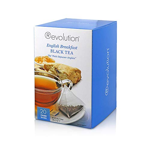 Revolution Tea - English Breakfast Black Tea | Premium Full Leaf Infuser Teabags - Energy Boost (20 Bags Each - 6 Pack)