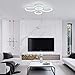ROYAL PEARL Room Decor Modern Chandelier Dimmable LED Flush Mount Ceiling Light for Living Room Bedroom Kitchen Meeting 4000lm 50W, 6000k, UL Listed Acrylic and Iron