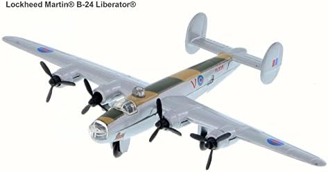 Lockheed Martin B-24 Liberator, Air Force Grey - Showcasts 77000DT/D - 1/100 Scale Diecast Fighter Plane (Brand New but NO BOX)
