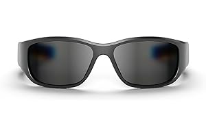 Reebok Nitrous Smart Audio Sunglasses, Black Polarized Lens, Unisex, HiFi Bluetooth Sport Glasses with UV Protection - Powered by Lucyd