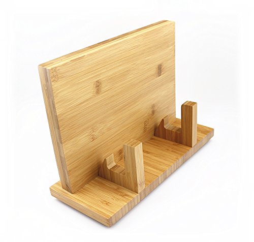 QIKE Bamboo Magnetic Knife Block Stand Holder Strong Magnetic to Ensure Security with cutting board holder