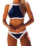 Ninimour Women Push Up Halter Swimsuit Bikini Set