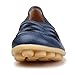Kunsto Women's Leather Loafer Shoes Slip On US Size 9 Blue-Hollow Out