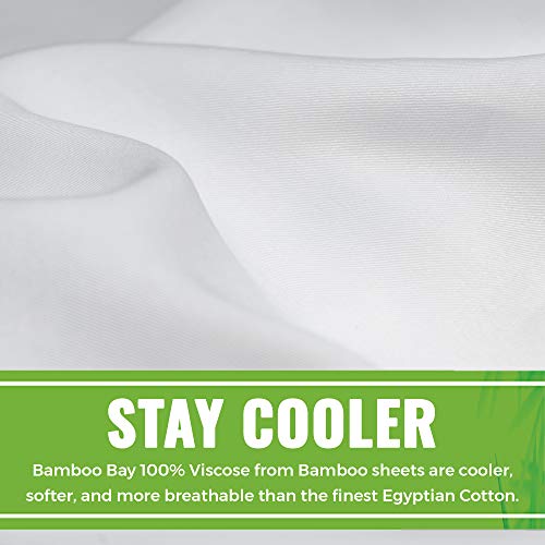 BAMBOO BAY 6Piece Bamboo Sheet Set (10 Colors) Soft, Breathable