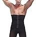 Panegy Adjustable Hooks Waist Trimmer Belt Elastic Lumbar Back Tranier Support Brace Band for Men Size M Black