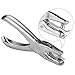 Shappy Metal Hole Punchers Single Hole Punch Paper Puncher Ticket for School, Home and Office, 3 Pack (1/4 Inch Hole)