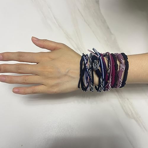 Elastic Hair Ties,20 Pcs Boho Hair Ties For Women No Damage,10 Colors Hair Ties For Thin Hair,Cute Bulk Hair Tie Bracelet For Thin And Thick Hair/Pony Tails (Style B)