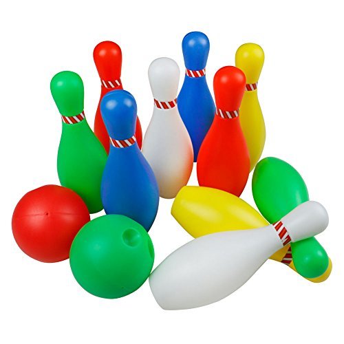 Kinder Bowling Spiel Spielzeug-Spiel Kinder Bowling-Set Party Spielzeug mit 1 Ball und 6 Pins