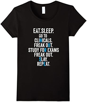 Womens Funny Nursing School Graduation RN T-Shirt Medium Black