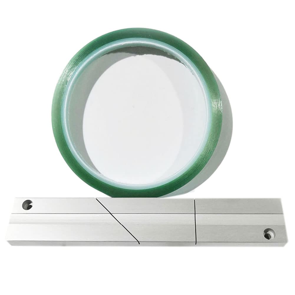 Hopbucan 1Set 1/4 10 Inch Tape Splicing Set and Leader Tape Plastic+Metal Leader Tape Tape Splicing Set