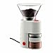 Bodum Bistro Electric Conical Burr Coffee Grinder, Preset Timer, 12 Grind Settings, White
