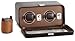 WOLF 4526-517 Brown Double Watch Rotator with Cover