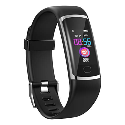HuaWise Fitness Tracker,Activity Tracker with Heart Rate Monitor and Sleep Monitor,Bluetooth Waterproof Color Screen Fitness Watch,Step Counter Pedometer and Calorie Counter for Wome Men Kids