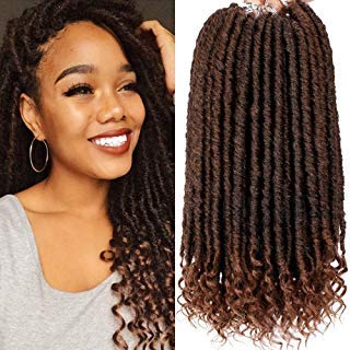 Amazon Com 6pack Goddess Faux Locs Crochet Hair Straight Hair For