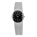 Skagen Women's O689SSSB Quartz Black Dial Stainless Steel Watch