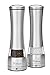 Vistella Manual Salt and Pepper Grinder Mill Set - Adjustable Coarseness - Acrylic Spice Container and Stainless Steel Body