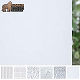 Gorilla Grip Original Window Privacy Film, Removable Static Cling Treatment for Windows, Non Adhesive No Residue Easy Trim Films for Sun Blocking, Office, Bathroom, Frosted Privacy, 17.7 x 78.7 Inches