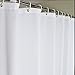 Eforcurtain Stall Shower Curtain Liner 36x72 Inch, Waterproof Fabric Shower Curtain Washable Small Stall Bathroom Curtain White