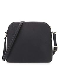 Dasein - Bolso para mujer con borla de avestruz, ligero, tamaño mediano, con forma de cúpula