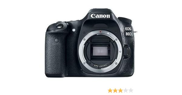 Canon EOS 80D Digital SLR 24.2 MP Camera Body Only with APS-C ...