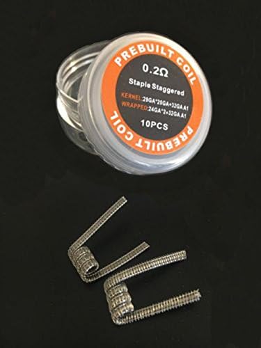 Super Juggernaut Taiji Staple Staggered Flat Prebuilt coils Heating wire 10pcsStaple Staggered coil
